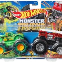 hot wheels monster truck gunkster vs 5alarm